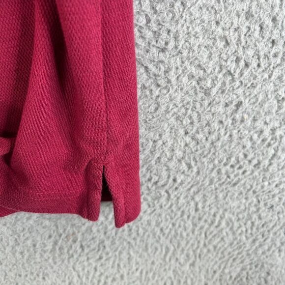 Nike Polo Shirt Mens Medium Dri Fit Red Track and Field University Swoosh - Picture 4 of 10